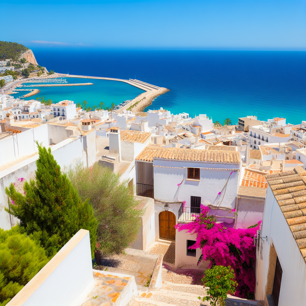 Excursión a Altea: casco antiguo blanco y mar azul