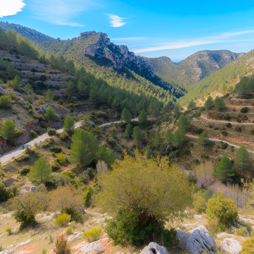 Rutas de montaña en la comarca de la Vall d'Albaida